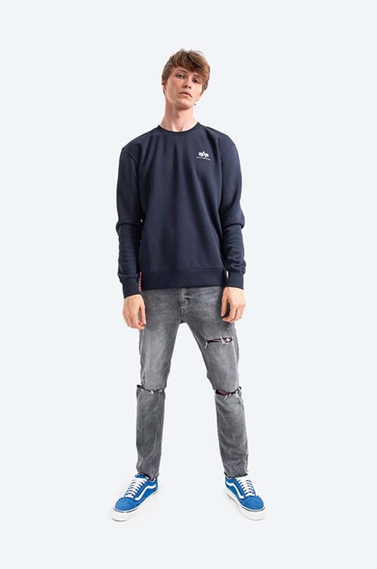 Mikina Alpha Industries 188307.07 námořnická modř AA00