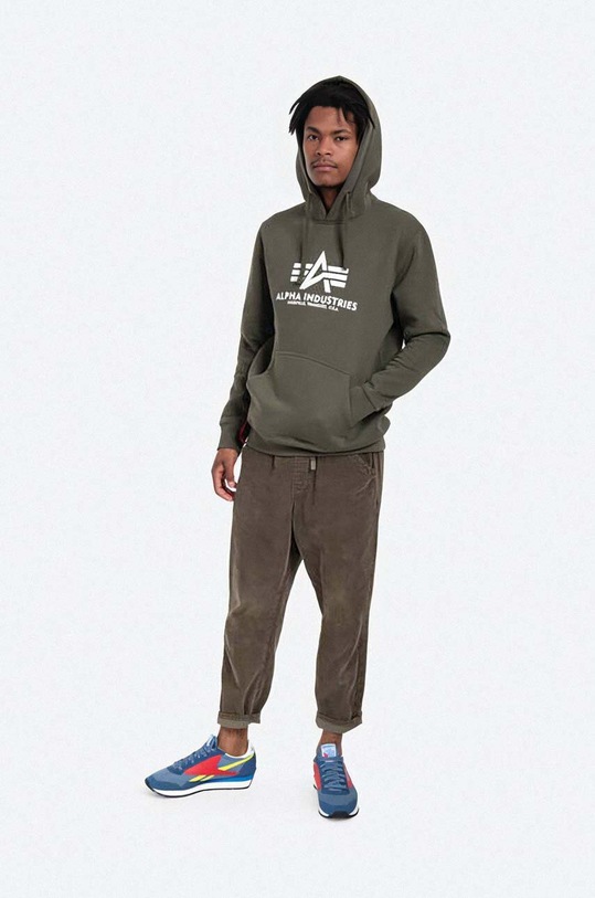 Alpha Industries bluza Basic Hoodie 178312.257 zielony AA00
