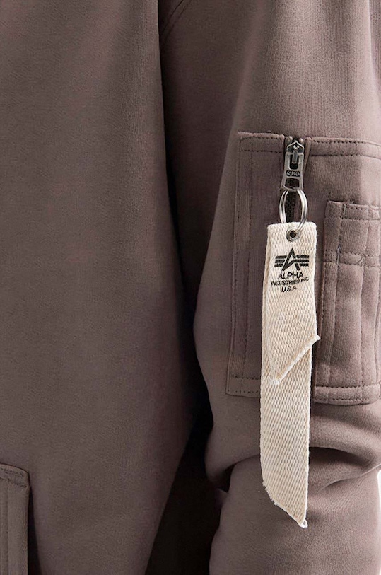 Alpha Industries bluza bawełniana Organics EMB Hoody 118350.628 beżowy