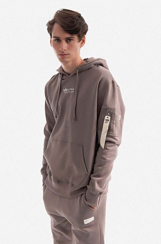 Alpha Industries bluza bawełniana Organics EMB Hoody 118350.628