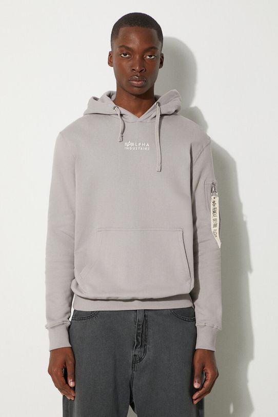 Памучен суичър Alpha Industries Organics Emb Hoody