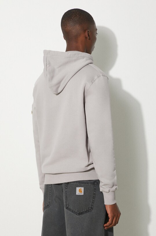 Abbigliamento Alpha Industries felpa in cotone Organics Emb Hoody 118350.643 grigio