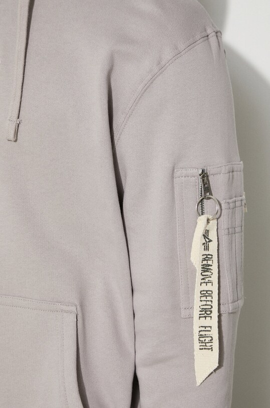 Alpha Industries felpa in cotone Organics Emb Hoody 118350.643