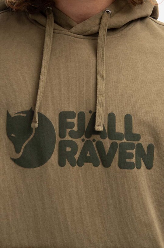 Бавовняна кофта Fjallraven зелений F84144.622
