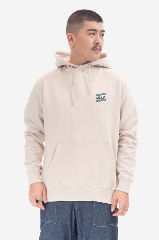 Bavlněná mikina Makia M40115 béžová AA00
