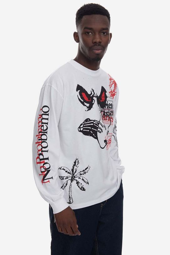 Aries sweatshirt cotton white AR60022