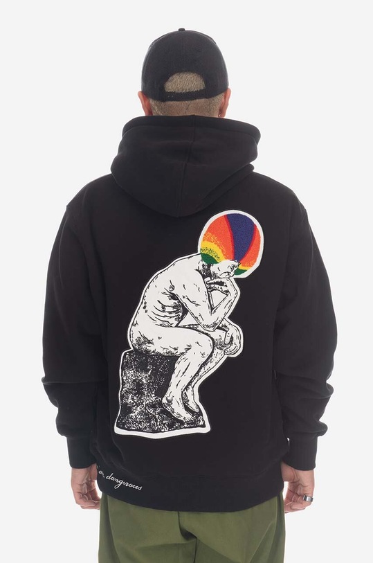 Clothing PLEASURES sweatshirt P23SP023 black