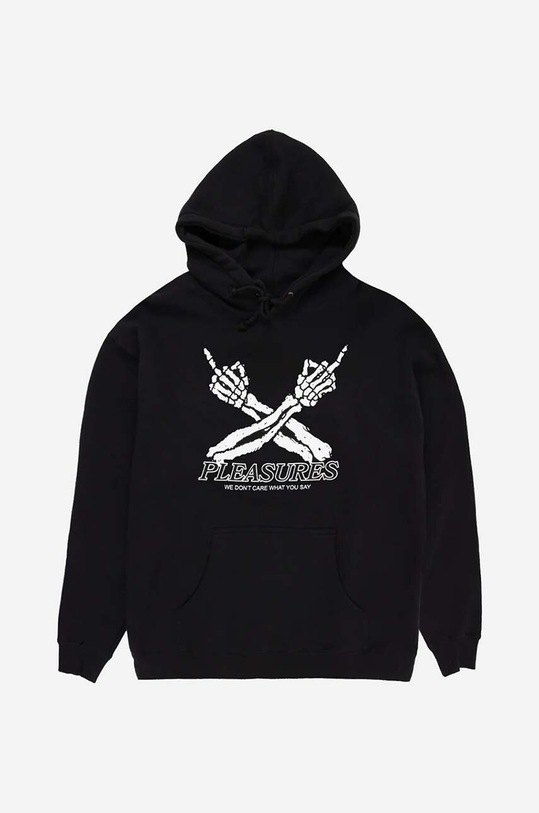 PLEASURES sweatshirt Dont Care Hoodie P23SP052 black AA00