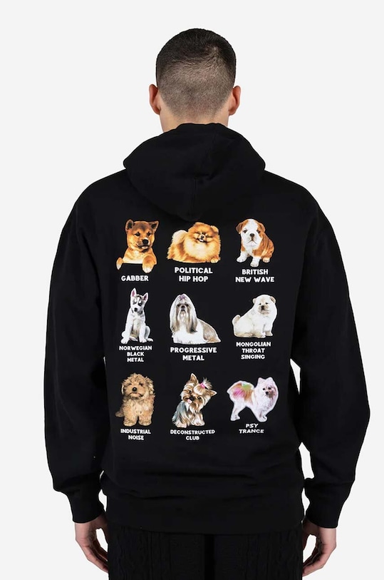 PLEASURES bluza Puppies Hoodie z kapturem czarny P23SP061