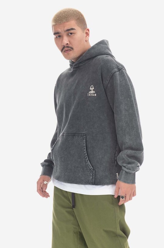 Odjeća Pamučna dukserica Taikan Friends Hoodie TH0003.BLKA crna