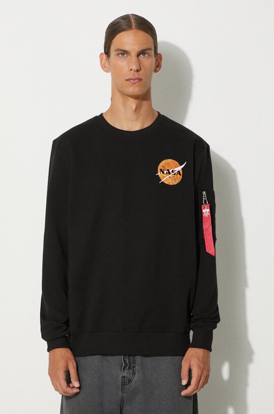 Alpha Industries sweatshirt NASA Davinci Sweater 136303.03 black AA00