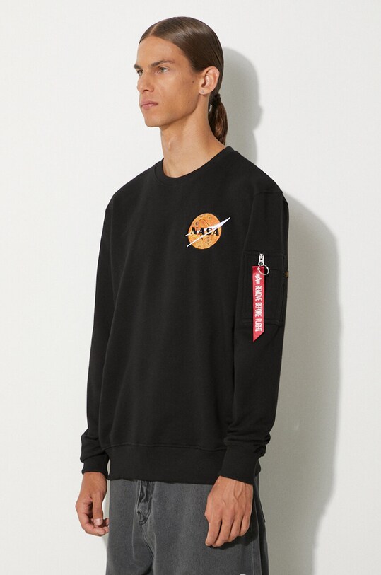Clothing Alpha Industries sweatshirt NASA Davinci Sweater 136303.03 black