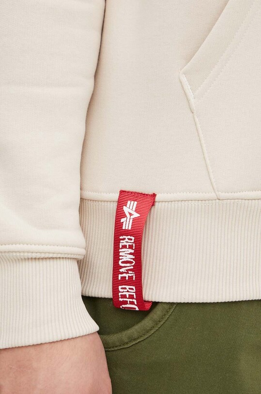 Alpha Industries bluză Basic Hoody Small Logo 196318.578 bej