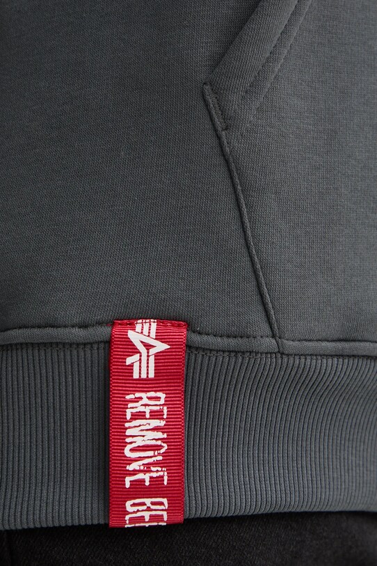 Кофта Alpha Industries Basic Hoody Small Logo 196318.136 серый