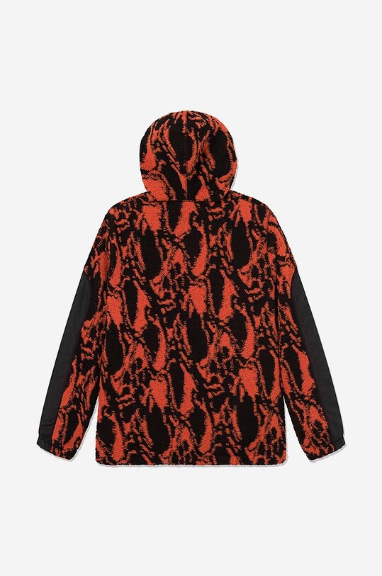 Mikina Wood Wood Palmer Swirl Print Fleece Hoodie 12245600-2075 RUST 12245600.2075 oranžová AA00