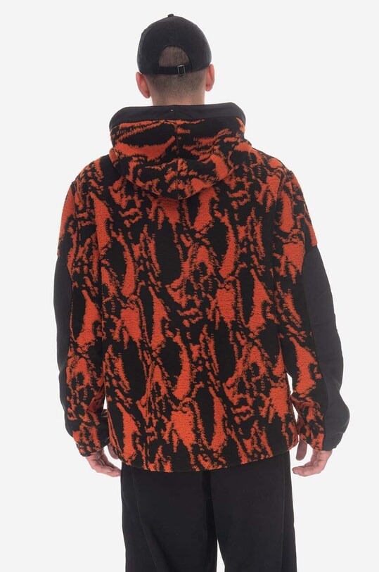 Mikina Wood Wood Palmer Swirl Print Fleece Hoodie 12245600-2075 RUST 12245600.2075