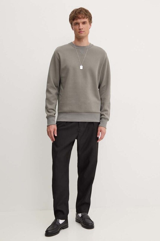 A.P.C. hanorac de bumbac Sweat Duck COGAW.M27771 gri AA00