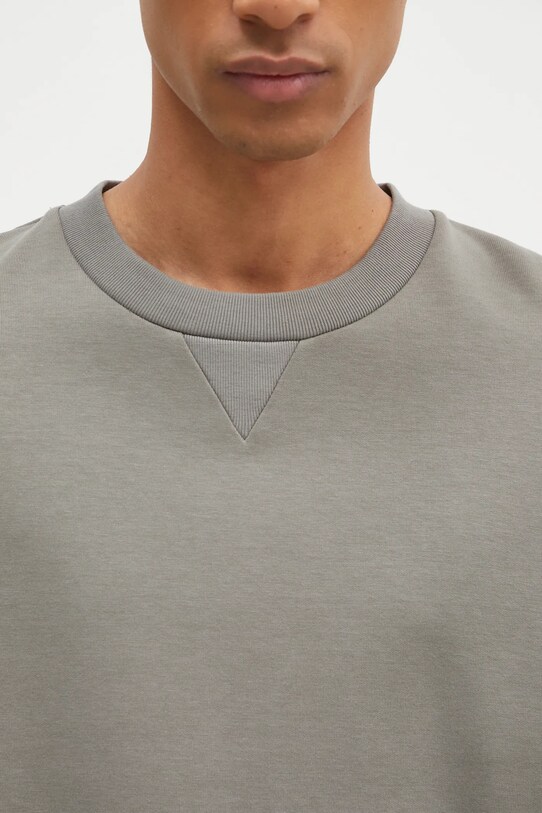Pamučna dukserica A.P.C. Sweat Duck siva COGAW.M27771