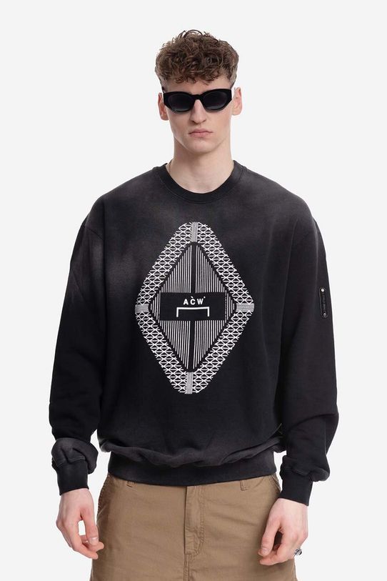 Памучен суичър A-COLD-WALL* Gradient Crewneck ACWMW125 BLACK