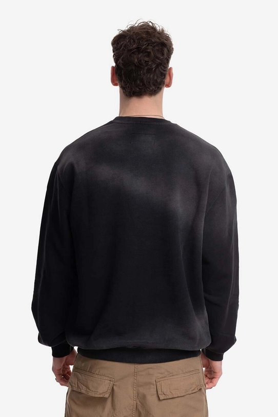 A-COLD-WALL* hanorac de bumbac Gradient Crewneck ACWMW125 negru