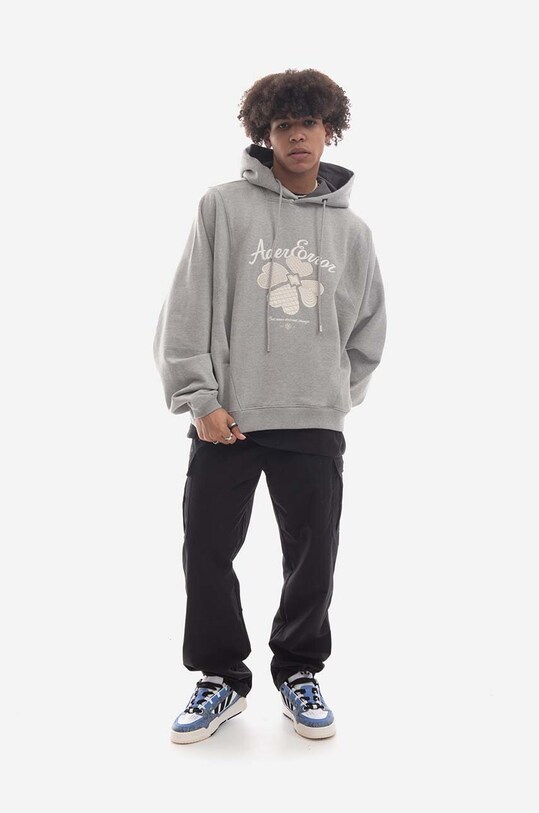 Ader Error sweatshirt applique gray BMADSSHD0102GR