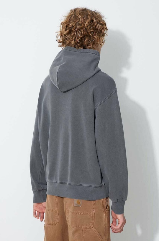 Odjeća Pamučna dukserica Carhartt WIP Hooded Nelson Sweat BOTANIC I029963 siva