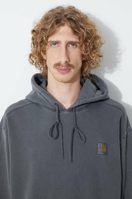 Pamučna dukserica Carhartt WIP Hooded Nelson Sweat BOTANIC I029963 siva