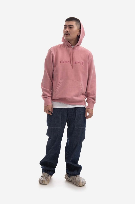 Carhartt WIP cotton sweatshirt Hooded Duster Sweat I030145 pink