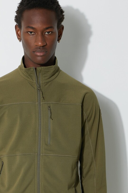 Fjallraven bluză Lite Fleece Jacket F86971.620 verde