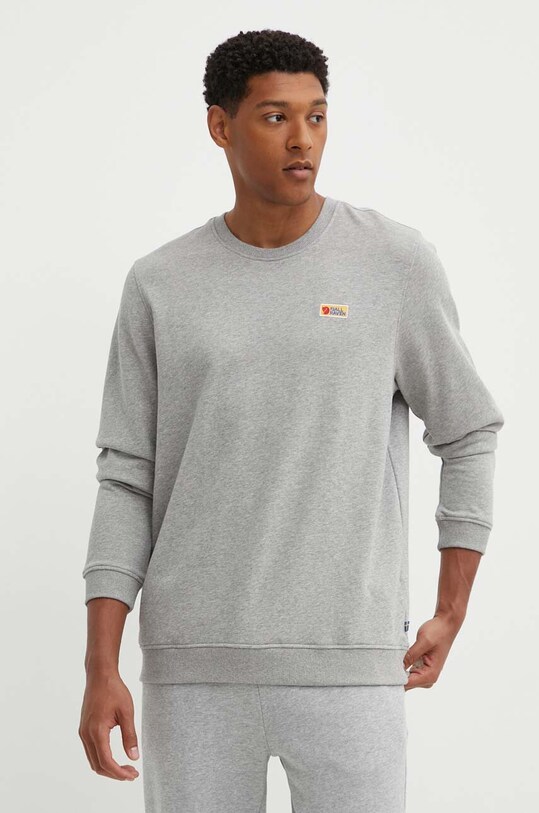 Bavlnená mikina Fjallraven Vardag bavlna sivá F87070.020.999
