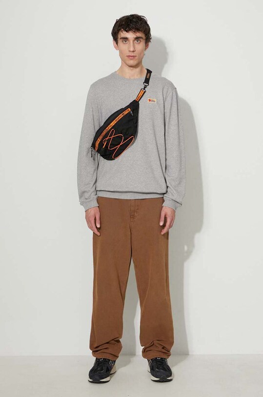 Хлопковая кофта Fjallraven Vardag F87070.020.999 серый AW24