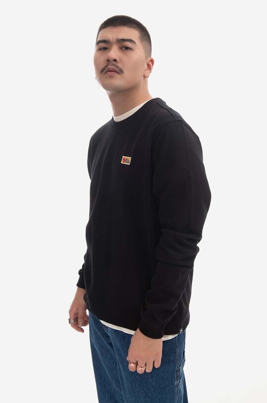 Fjallraven bluza bawełniana Vardag Sweater czarny F87070.550