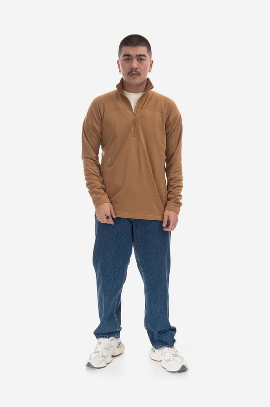 Fjallraven bluza Abisko Lite Fleece Half Zip beżowy F87113.232