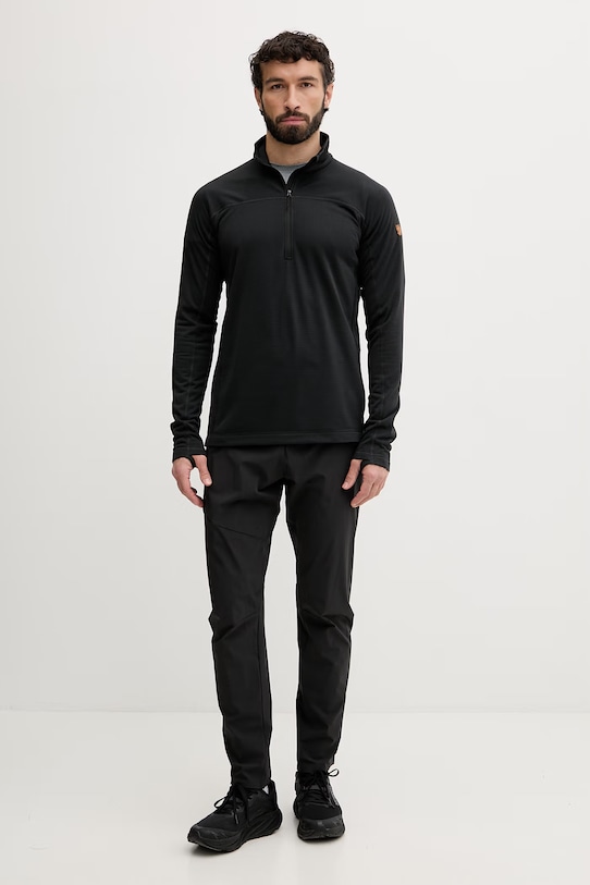 Odzież Fjallraven bluza Abisko Lite Fleece Half Zip F87113.550 czarny