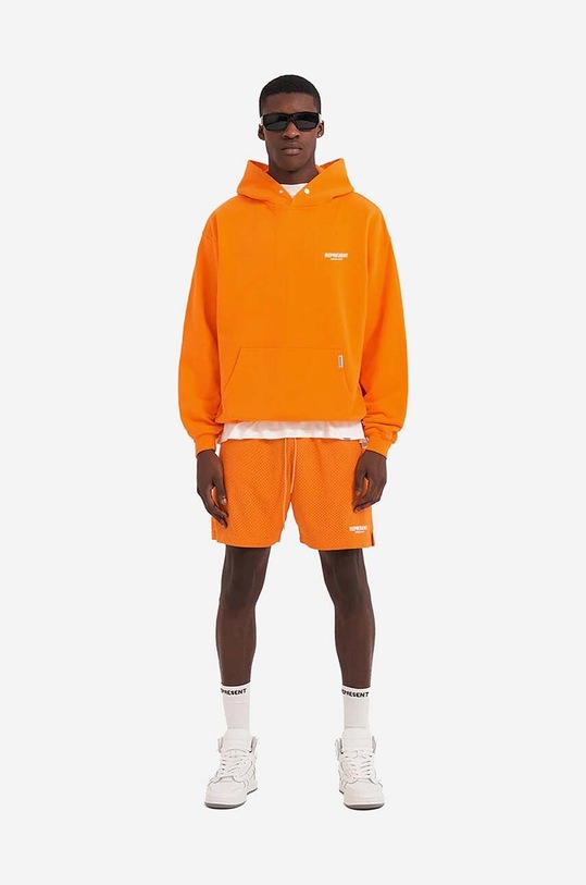 Represent cotton sweatshirt Represent Owners Club Hoodie M04153-237 cotton orange M04153.237