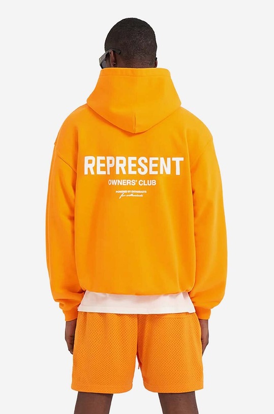Represent cotton sweatshirt Represent Owners Club Hoodie M04153-237 M04153.237 orange