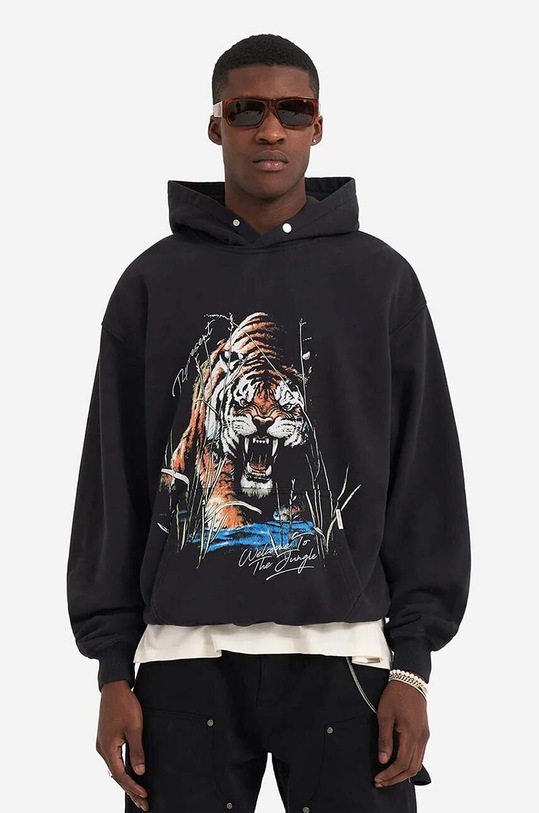 Represent cotton sweatshirt Represent Welcome To The Jungle Hoodie M04283-171 cotton black M04283.171