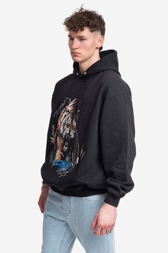 Represent cotton sweatshirt Represent Welcome To The Jungle Hoodie M04283-171 black M04283.171