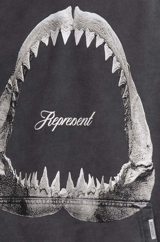 Bavlnená mikina Represent Shark Jaws M04286.20 sivá AA00