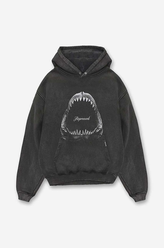 Oblečenie Bavlnená mikina Represent Shark Jaws M04286.20 sivá