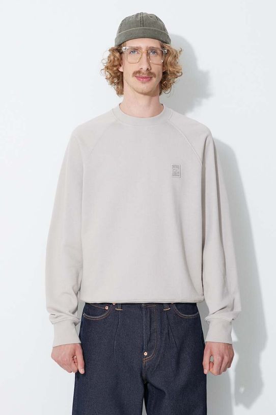 Βαμβακερή μπλούζα Filling Pieces απλό γκρί 80513731932