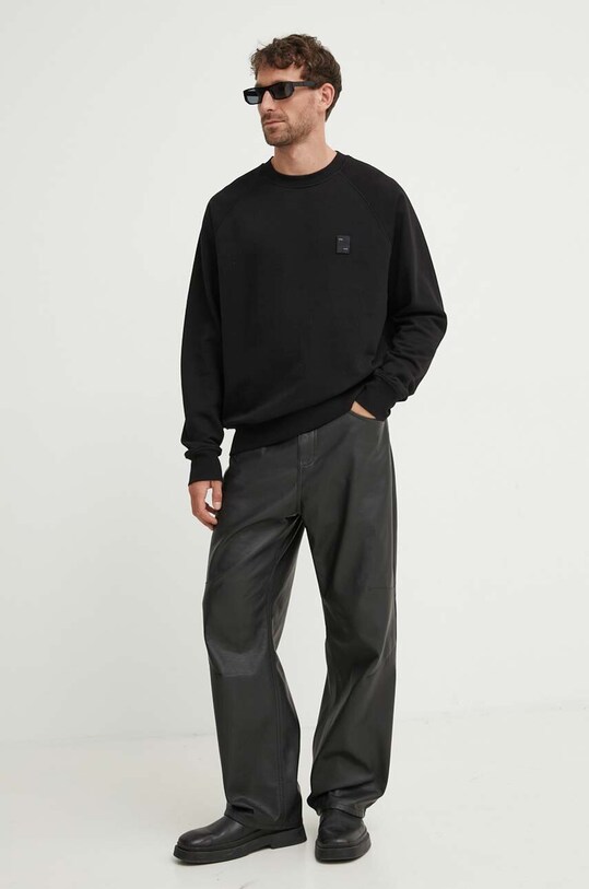 Бавовняна кофта Filling Pieces 06213731861 чорний AA00