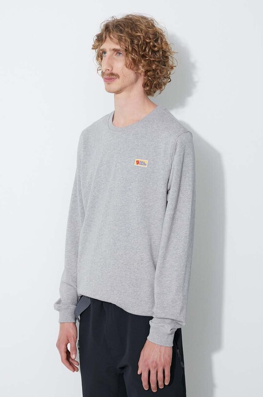 Fjallraven hanorac de bumbac Vardag Sweater gri 87070