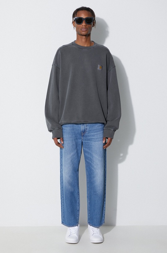 Carhartt WIP cotton sweatshirt 008R.S.58.89.GD.03 gray AA00