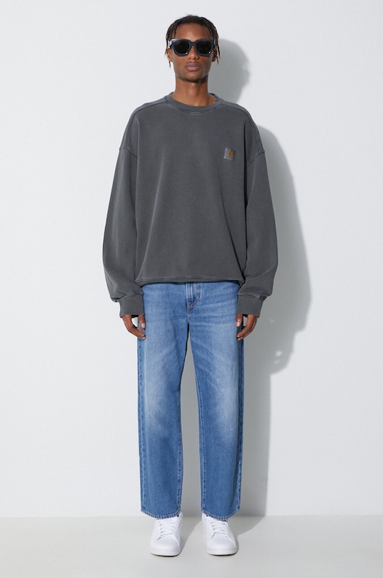 Carhartt WIP cotton sweatshirt 008R.S.58.89.GD.03 gray AA00