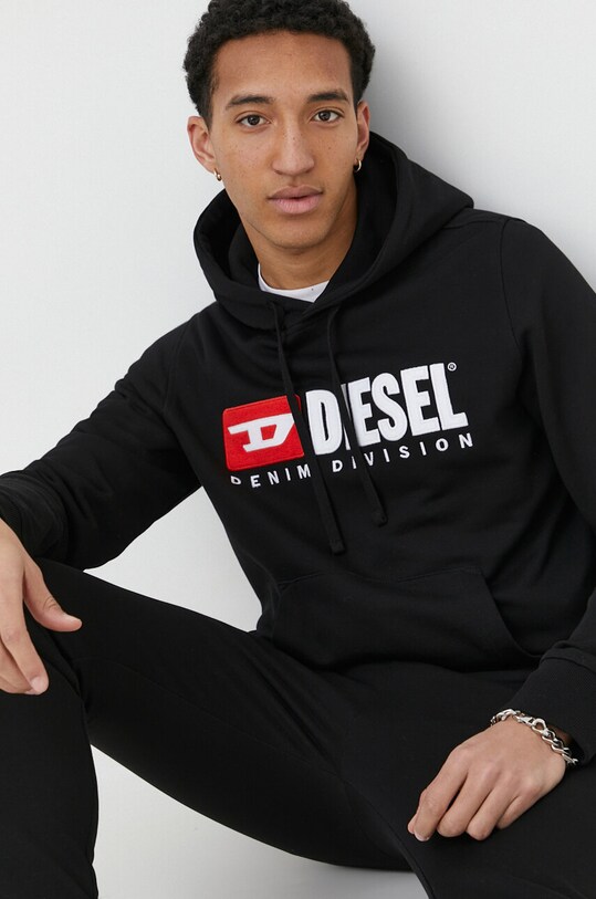 Diesel hanorac de bumbac imprimeu negru A03757.0GEAD