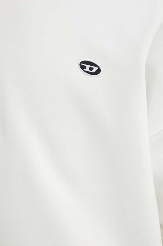 Бавовняна кофта Diesel S-ROB-HOOD-DOVAL-PJ A03786.0BKAF білий