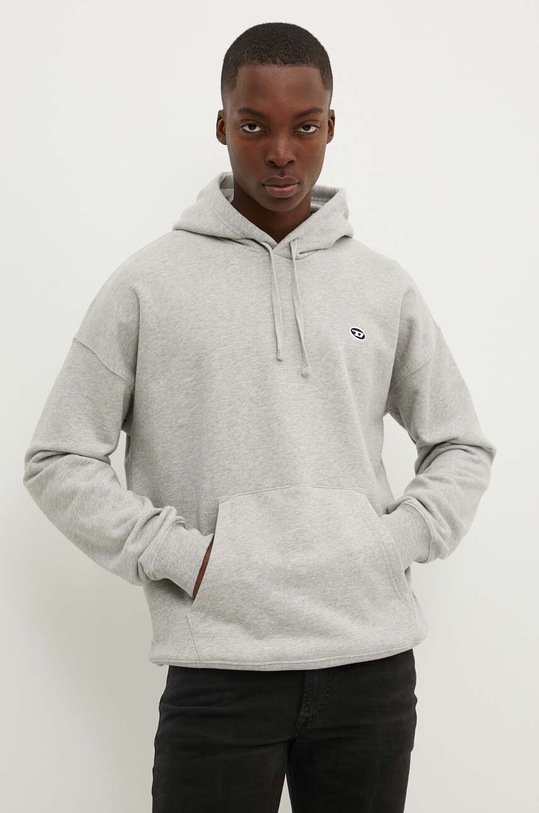 Diesel hanorac de bumbac S-ROB-HOOD-DOVAL-PJ gri A03786.0BKAF