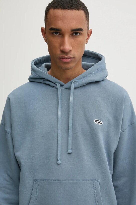 Diesel hanorac de bumbac S-ROB-HOOD-DOVAL-PJ albastru A03786.0BKAF