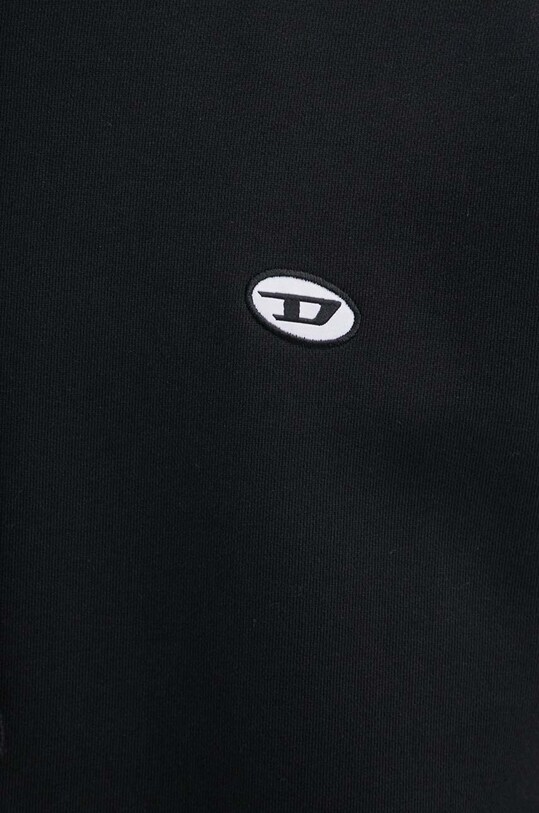 Хлопковая кофта Diesel S-ROB-HOOD-DOVAL-PJ A03786.0BKAF чёрный